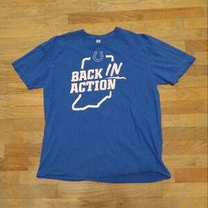 NFL Indianapolis Colts Back In Action T Shirt Men’s XL